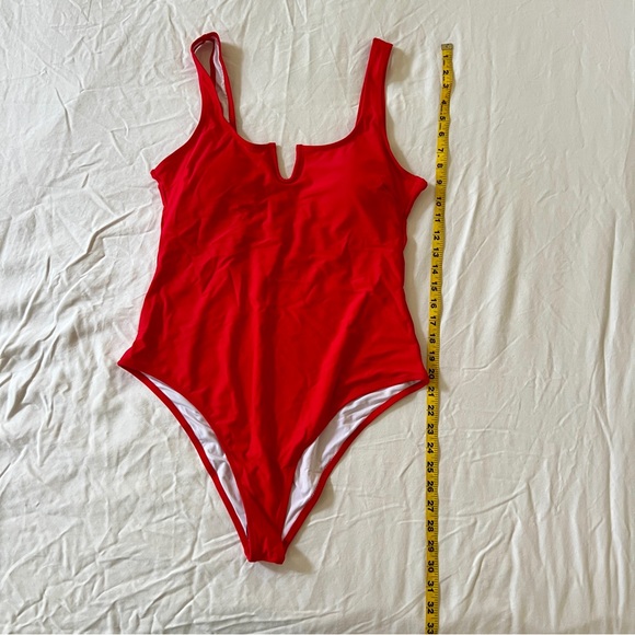 Red-Lifeguard Scoop Back One Piece Swimsuit, XL - never worn - Picture 5 of 8